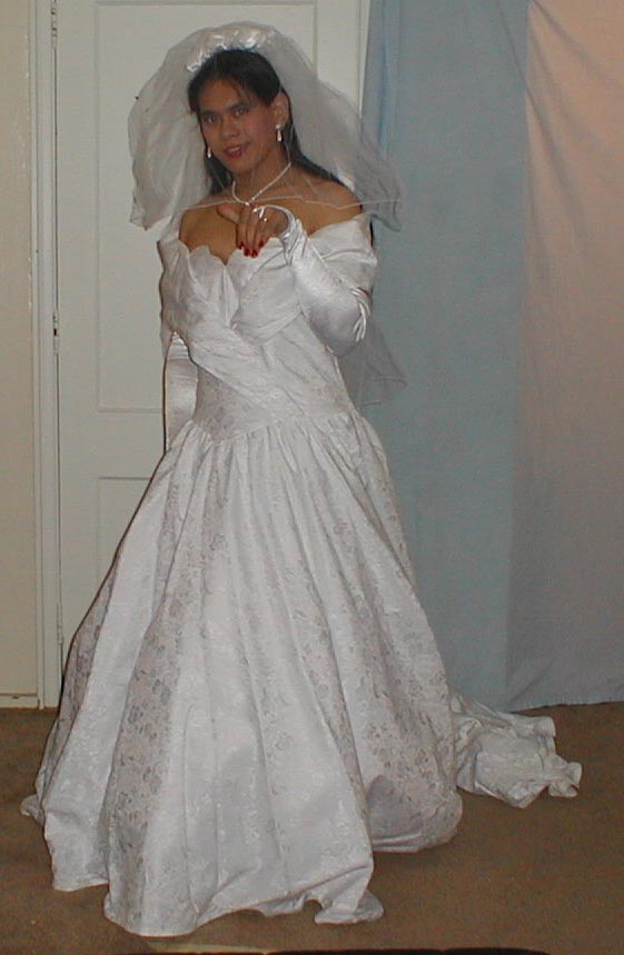 Crossdresser wedding dress